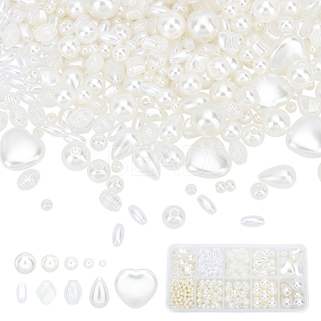689Pcs 10 Style Imitated Pearl Acrylic Beads OACR-PH0001-71-1