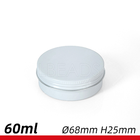 60ml Round Aluminium Tin Cans CON-WH0027-01A-1