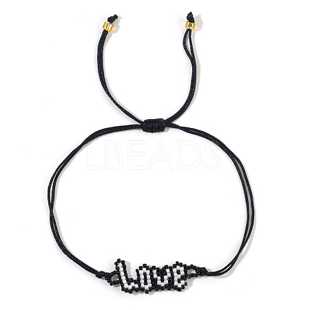 Simple Imported Beaded Love Bracelet for Girlfriend Gift EP5395-1