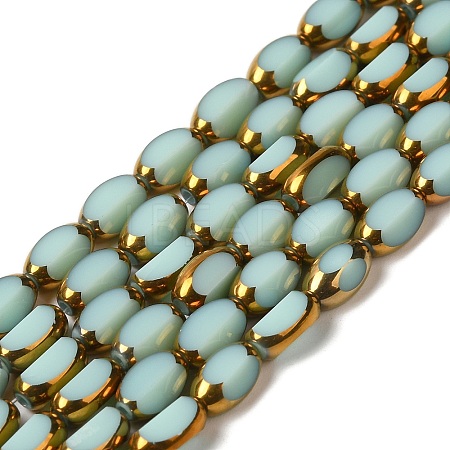 Electroplate Glass Beads Strands X-EGLA-P061-02A-11-1