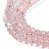 Transparent Electroplate Glass Beads Strands EGLA-A039-T2mm-L26-3