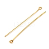 Golden Plated Brass Eye Pin for Jewelry Making X-EPC5.0cm-G-2