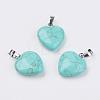 Synthetic Turquoise Pendants G-G956-B09-FF-1