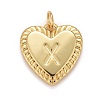 Rack Plating Real 18K Gold Plated Brass Pendants KK-E260-01G-X-1