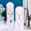 Wood Foldable Necklace Display Stands NDIS-WH0010-10-5
