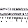 Electroplated Synthetic Non-magnetic Hematite Beads Strands G-A234-G03-01B-4