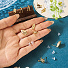 10Pcs 5 Styles Brass Stud Earring Findings KK-TA0002-82-6