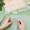 DIY Rectangle Plastic Mesh Sheet Sets DIY-WH0301-11-3