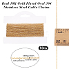 1 Roll Ion Plating(IP) 304 Stainless Steel Cable Chains CHS-BBC0001-20-2