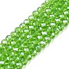 Electroplate Glass Beads Strands EGLA-A044-T4mm-A11-1