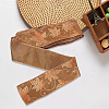 Maple Leaf Pattern Polyester Ribbon OCOR-GF0005-35-7