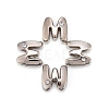 Letter Slider Beads for Watch Band Bracelet Making X-ALRI-O012-M-NR-1