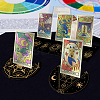 4Pcs 4 Style Wooden Tarot Card Stand Holder DJEW-WH0041-004-5
