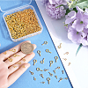 600Pcs 3 Size Iron Screw Eye Pin Peg Bails IFIN-SP0001-05G-3