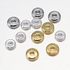 Flat Round Brass Spacer Beads KK-L106H-01-1