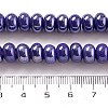 Glazed Porcelain Rondelle Beads PORC-Q001-01E-4