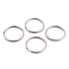 Non-Tarnish 304 Stainless Steel Split Key Rings X-STAS-H153-02P-1