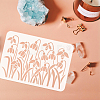 Plastic Drawing Painting Stencils Templates DIY-WH0396-552-3