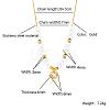 Stainless Steel Crystal Rhinestone Flat Round Pendant Glass Beaded Necklaces for Women GE4228-3-1