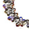 Electroplated Transparent Glass Beads Strands GL-CBA98F0-03D-2