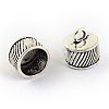 Tibetan Style Alloy Cord Ends TIBEP-S300-06AS-NR-1