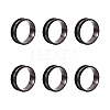 Yilisi 6Pcs 6 Sizes Stainless Steel Grooved Finger Ring Settings STAS-YS0001-21-8