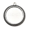 Flat Round Tibetan Style Pendant Cabochon Settings LS-TIBE-C067-01AS-NR-4