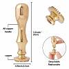 Brass Clay Seal Stamp Set DIY-WH0576-001-2