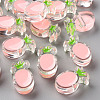 Transparent Enamel Acrylic Beads TACR-S155-002E-1