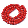 Electroplate Glass Beads Strands EGLA-A044-P8mm-A22-3