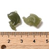 Natural Nephrite Jade Dolphin Charms G-NH0007-01-3