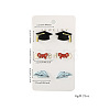 3 Pairs Back-to-school Acrylic Stud Earrings FS-WGAA197-22-1