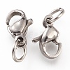 Tarnish Resistant 304 Stainless Steel Lobster Claw Clasps STAS-G240-01A-P-3