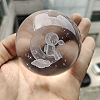 Inner Carving Glass Crystal Ball Diaplay Decoration PW-WGF6175-04-1