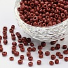 8/0 Opaque Colours Round Glass Seed Beads X-SEED-A010-3mm-46-1