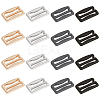 Olycraft 16Pcs 4 Colors Zinc Alloy Underwear Strap Buckles FIND-OC0003-08B-1