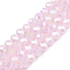 Electroplate Glass Beads Strands EGLA-A044-J6mm-B02-1