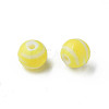 Opaque Striped Acrylic Beads MACR-S373-27D-06-1