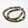 Natural Polychrome Jasper/Picasso Stone/Picasso Jasper Bead Strands G-G667-01-6mm-2