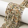 Natural Green Rutilated Quartz Beads Strands G-RM241221-B22-1