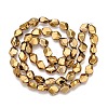 Electroplate Glass Beads Strands EGLA-T021-10A-2