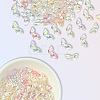 100Pcs Transparent UV Plating Acrylic Beads PACR-PA0001-03-7