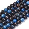 Natural Blue Opal Beads Strands X-G-H045-A02-8MM-5
