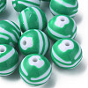 Opaque Striped Acrylic Beads MACR-S373-27C-07-3