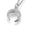 304 Stainless Steel Pendant Necklaces NJEW-L146-07-2
