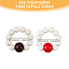 Wooden Beaded Napkin Rings AJEW-FH00004-2