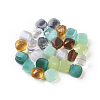 Faceted Glass Cabochons GLAA-F099-10-1