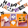 Halloween Decoration Paper Flag Banners DIY-WH0453-12A-4