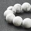 Natural Howlite Beaded Stretch Bracelets BJEW-A117-C-03-3