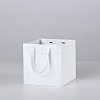 Solid Color Kraft Paper Gift Bags with Ribbon Handles PAAG-PW0001-103A-01-1